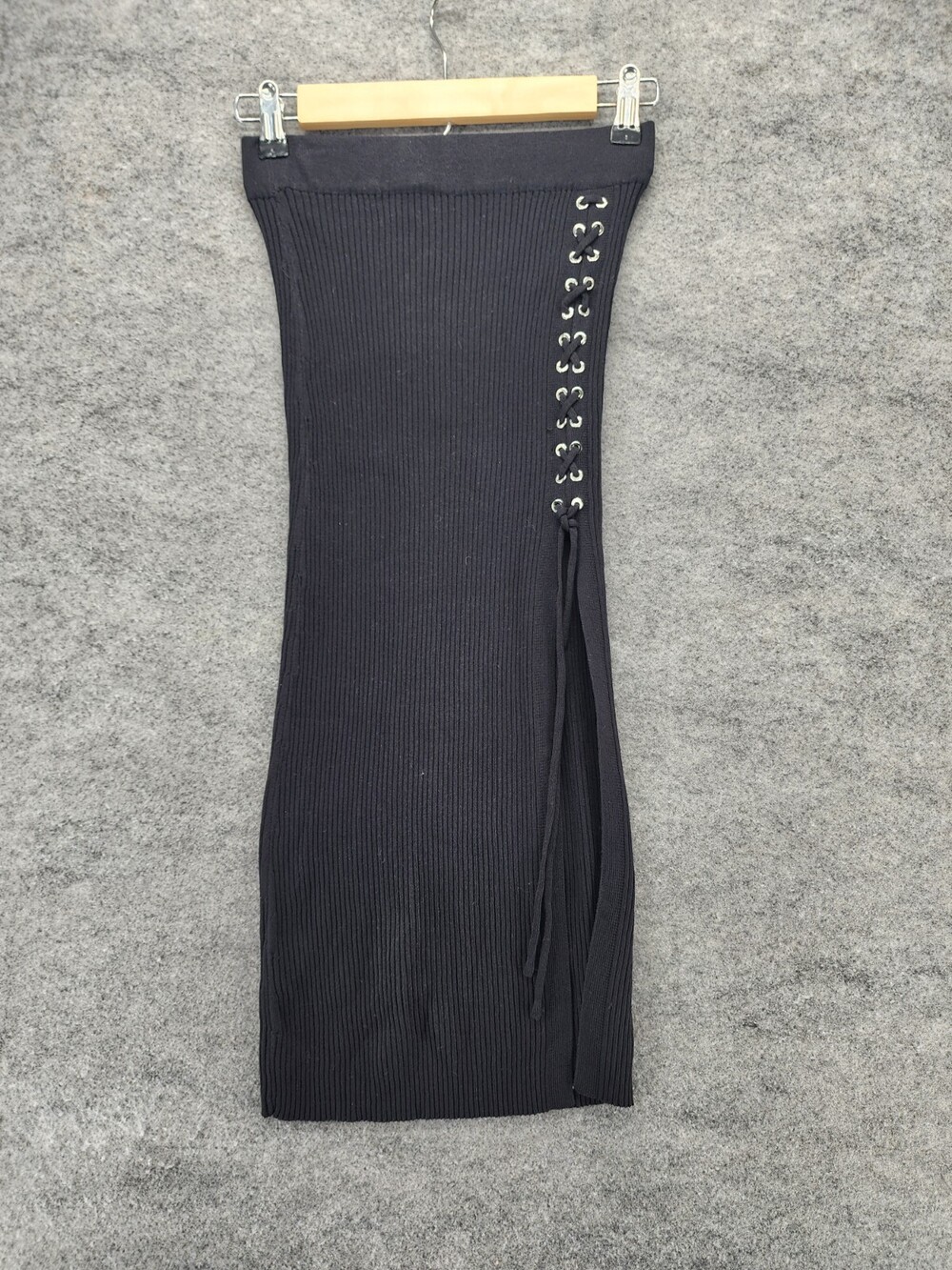 Cider Skirt Womens Small Pull On Black Midi